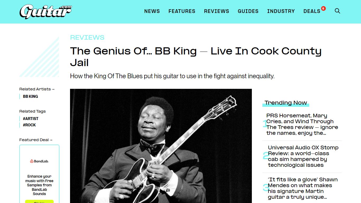 The Genius Of… BB King – Live In Cook County Jail - Guitar.com